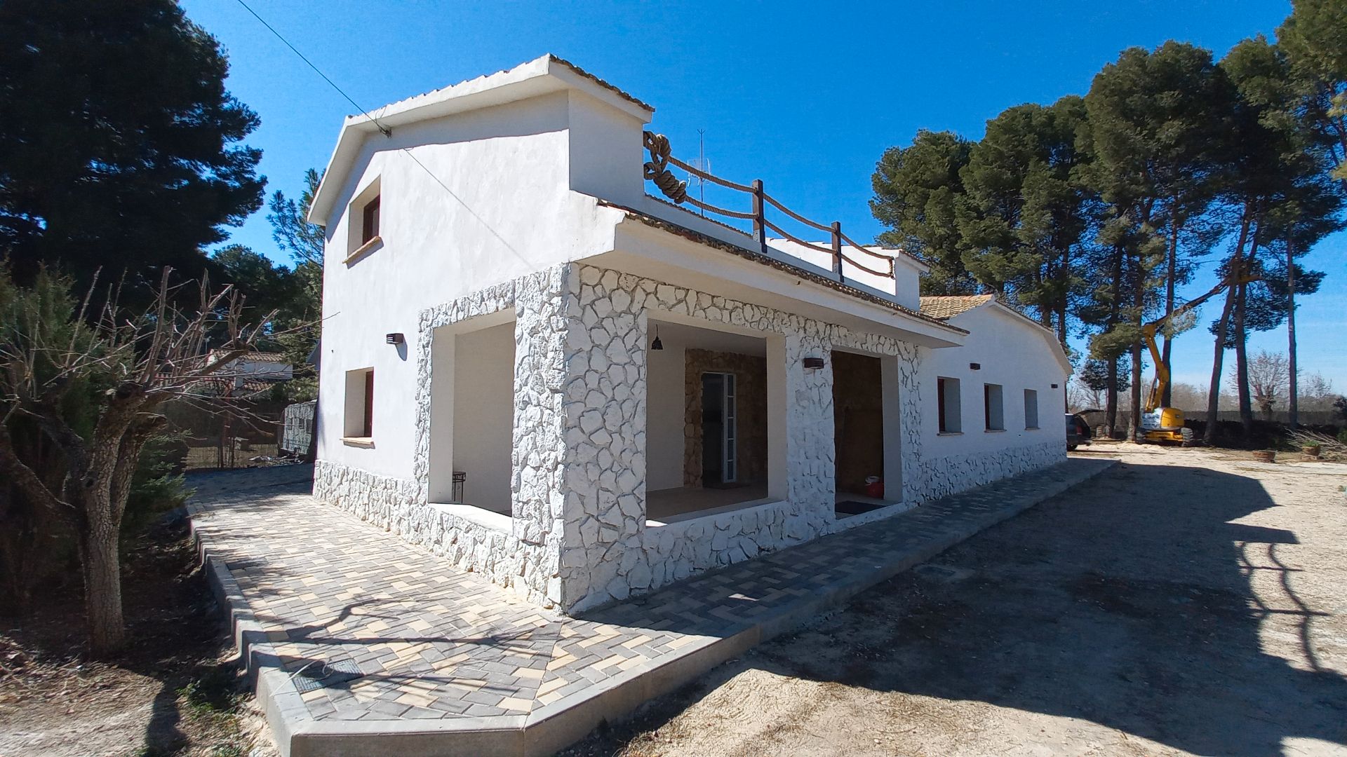 Vista exterior de Casa o chalet de alquiler en  Albacete Capital con Calefacción, Jardín privado y Terraza
