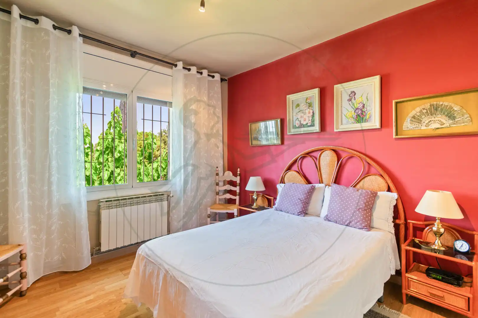 Bedroom of Houses for sale in Sant Cugat del Vallès  with Heating, Private garden and Parquet flooring