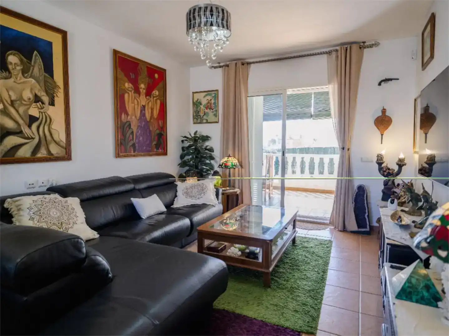 Sala de estar de Casa o chalet en venta en Mojácar con Aire acondicionado y Balcón
