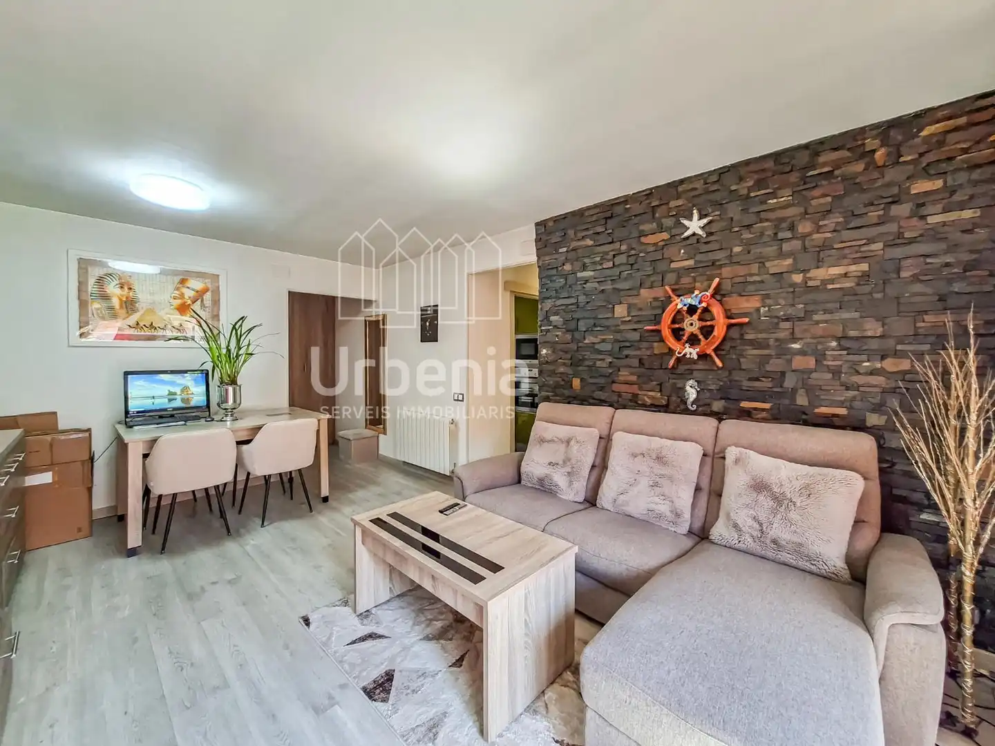 Wohnzimmer von Wohnung zum Verkauf in Mataró mit Klimaanlage, Heizung und Terrasse