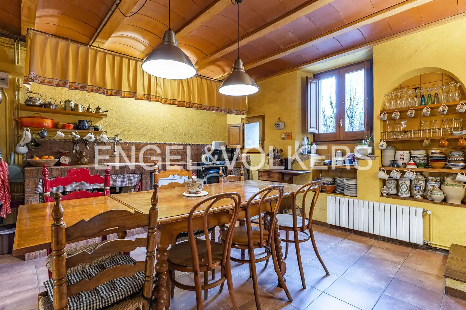 Comedor de Casa adosada en venta en Figaró-Montmany con Aire acondicionado, Calefacción y Parquet