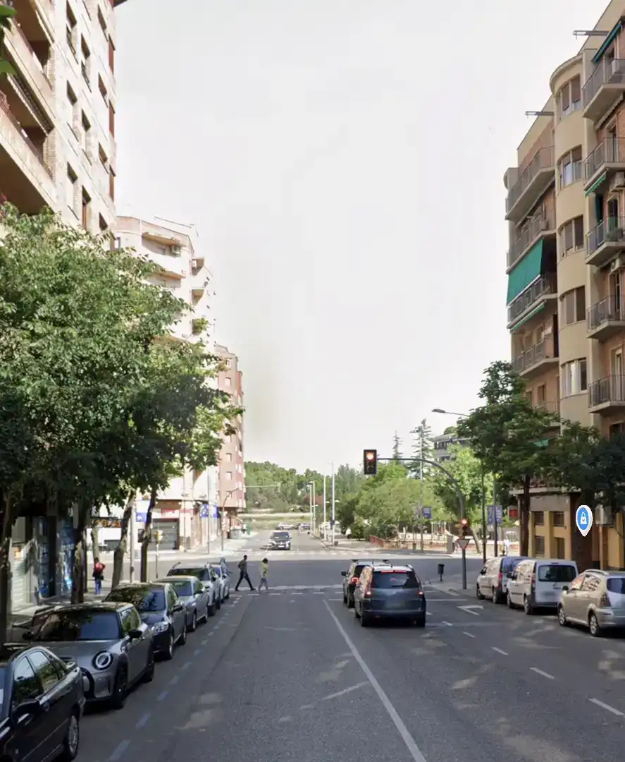 Vista exterior de Àtic en venda en Lleida amb Aire condicionat, Parquet i Moblat