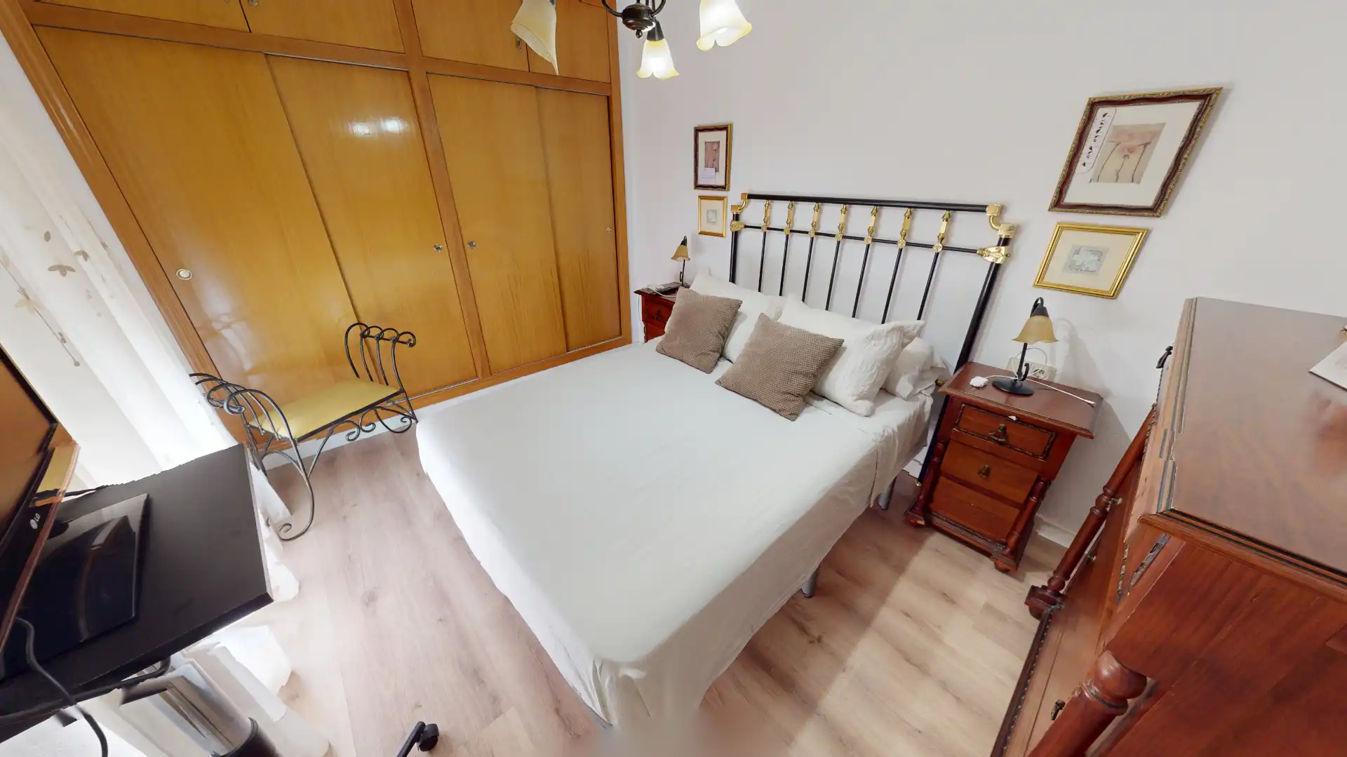 Schlafzimmer von Wohnung zum Verkauf in Sant Joan d'Alacant mit Klimaanlage und Ofen