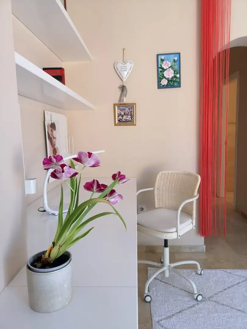 Habitación de Casa adosada de alquiler en Marbella con Aire acondicionado, Jardín privado y Terraza