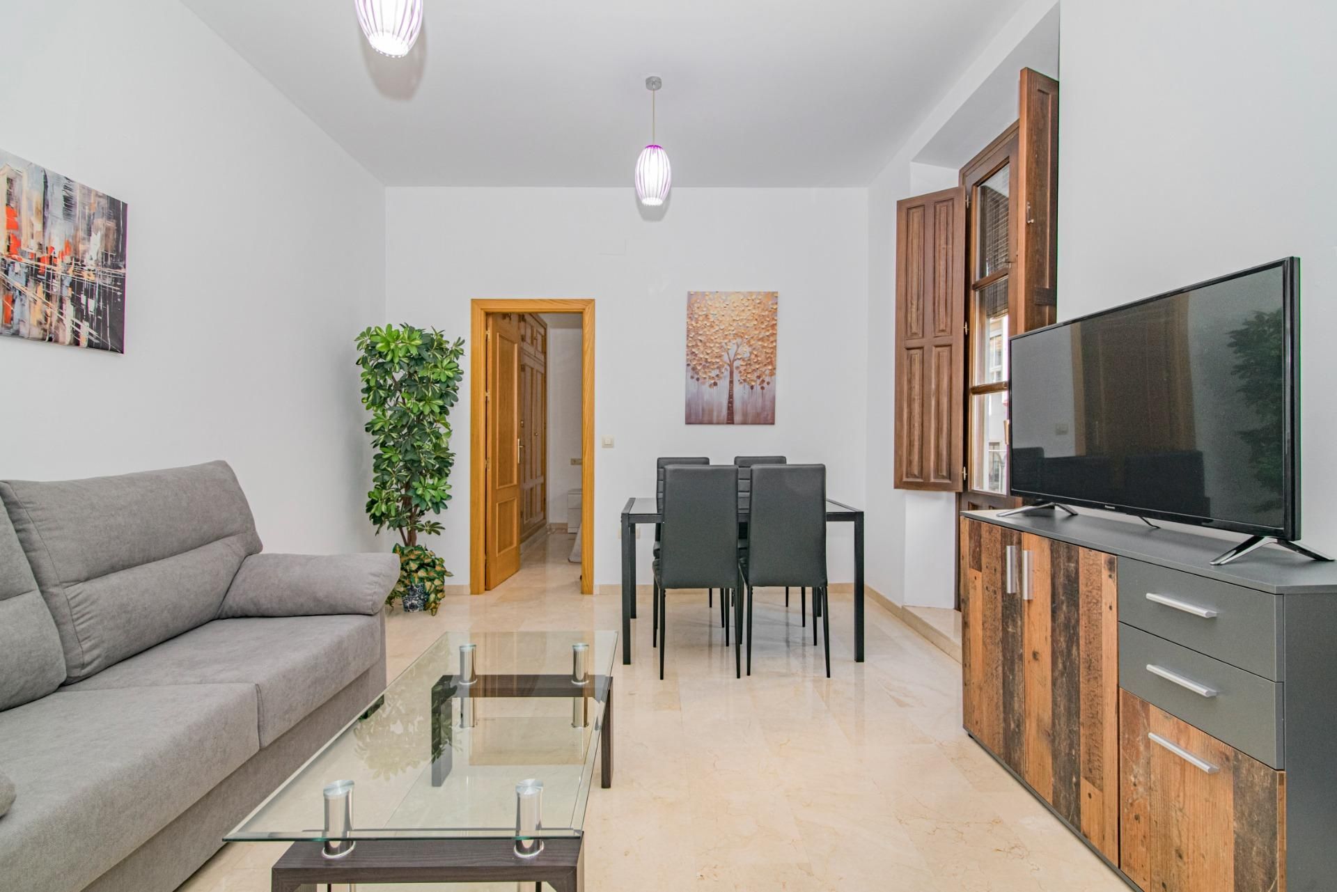 Sala d'estar de Apartament en venda en  Granada Capital amb Calefacció i Balcó