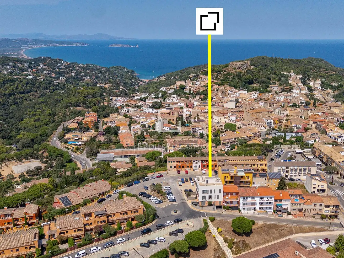 Außenansicht von Wohnung zum Verkauf in Begur mit Klimaanlage, Heizung und Terrasse