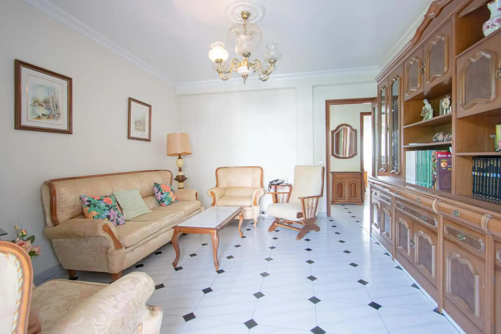 Sala de estar de Piso en venta en Sevilla con Terraza