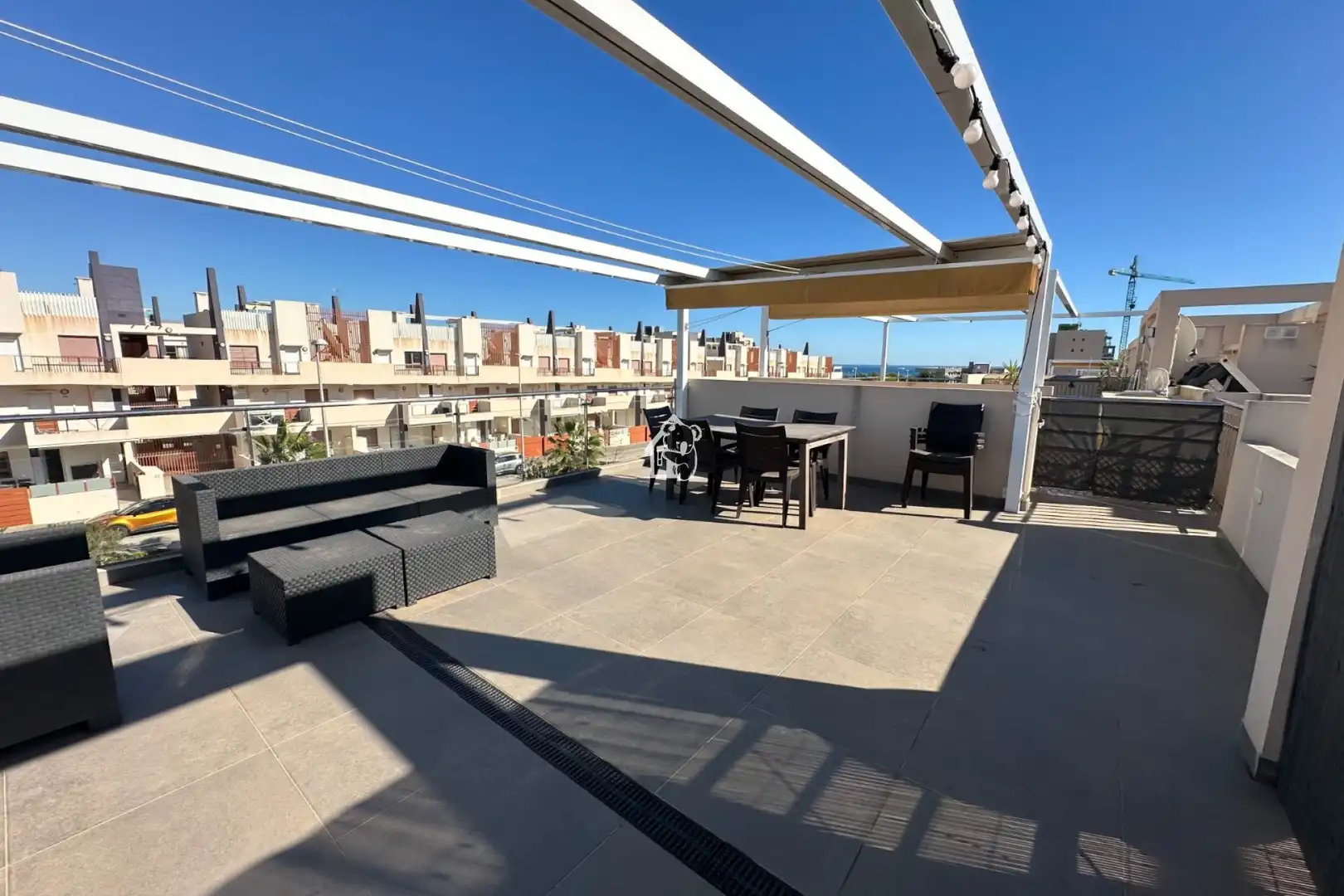 Terrassa de Apartament de lloguer en Pilar de la Horadada amb Aire condicionat, Terrassa i Piscina