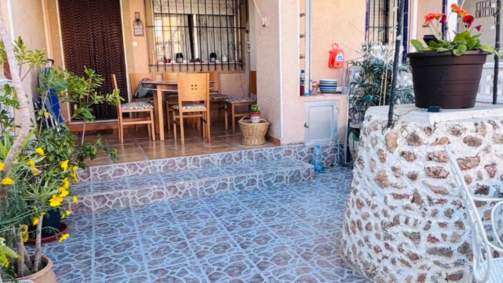 Jardí de Casa adosada en venda en Pilar de la Horadada amb Aire condicionat, Calefacció i Terrassa