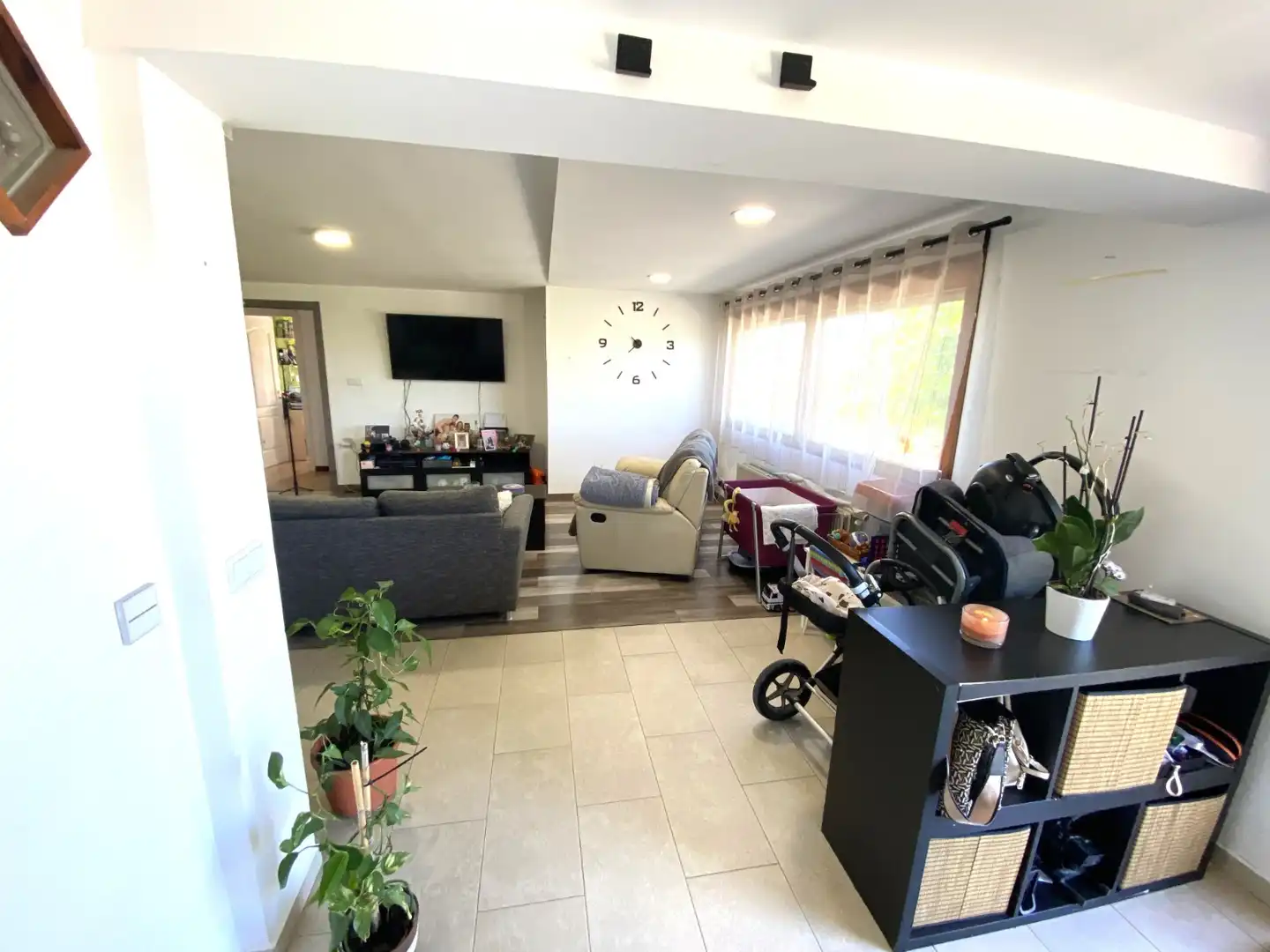 Sala de estar de Casa o chalet en venta en Sax con Aire acondicionado, Parquet y Horno