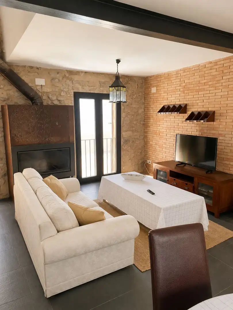 Sala de estar de Finca rústica en venta en Castell de Castells con Terraza, Trastero y Balcón