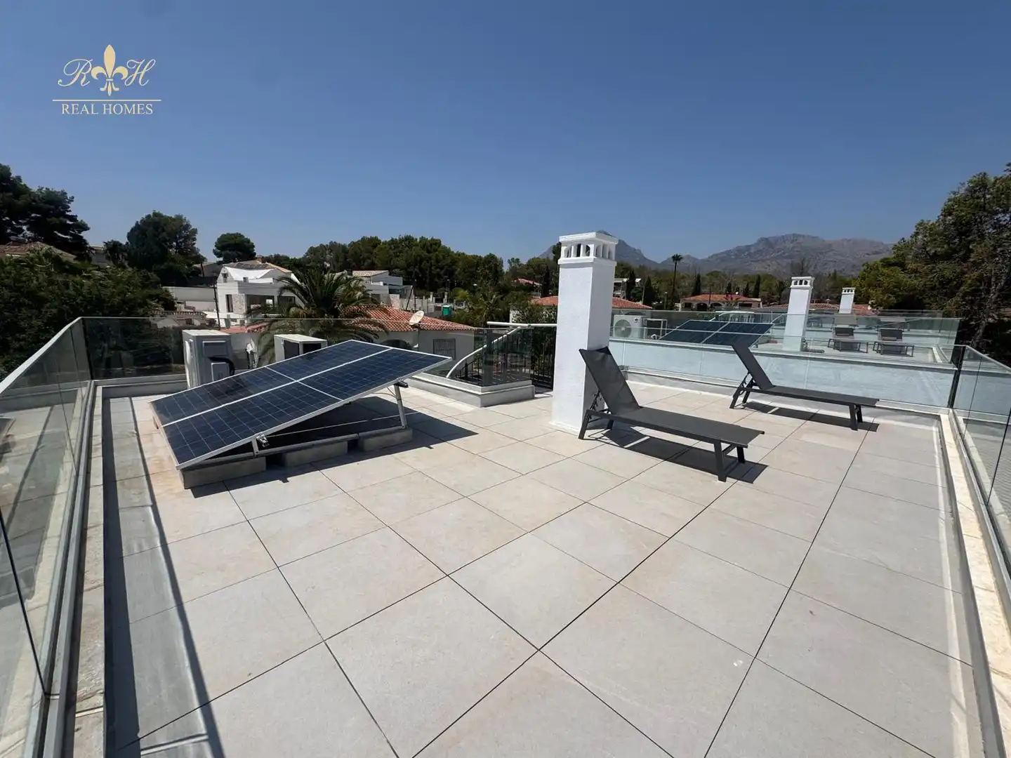 Terrassa de Casa o xalet en venda en La Nucia amb Aire condicionat i Piscina