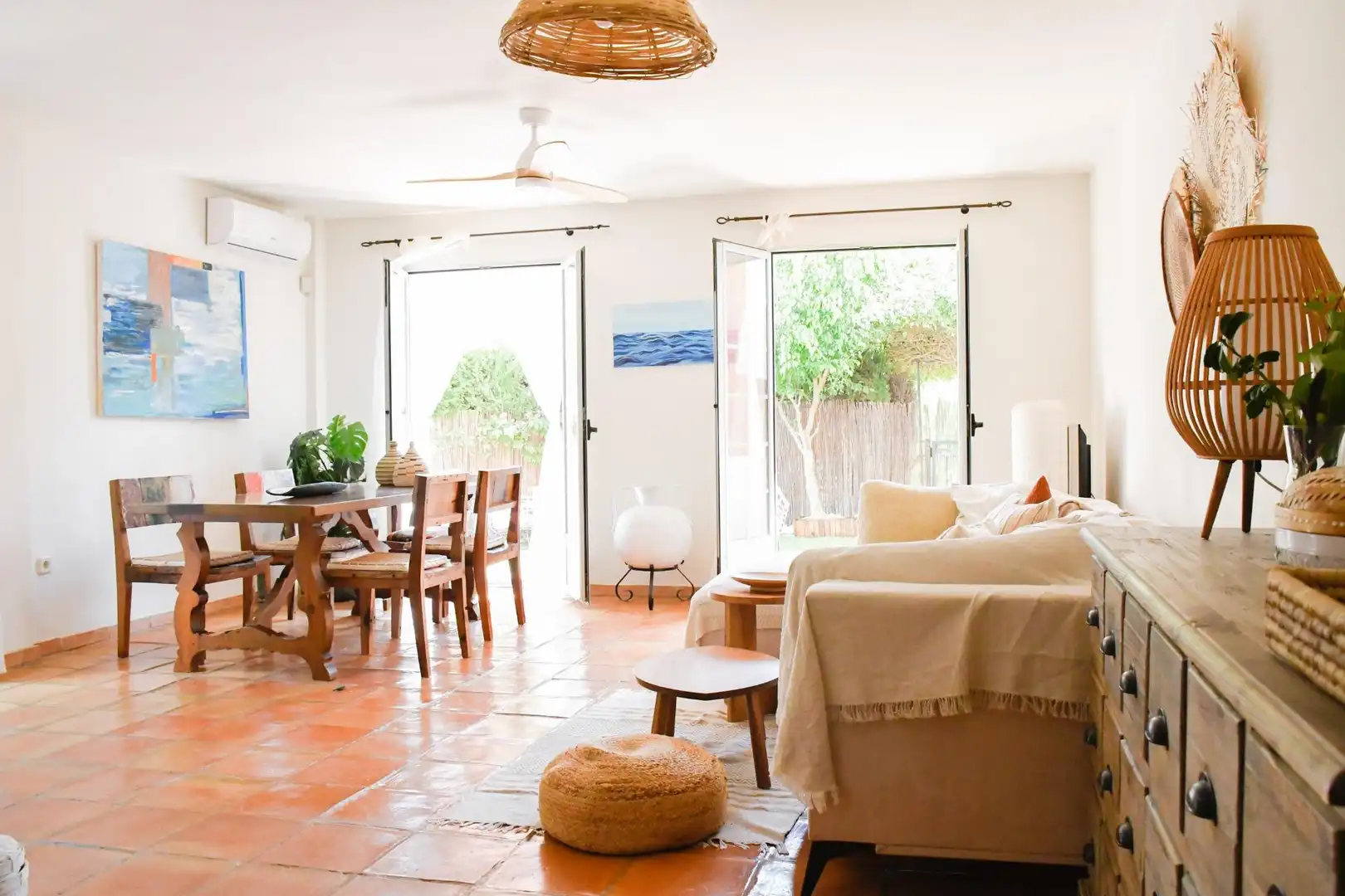 Sala de estar de Casa o chalet de alquiler en Finestrat con Calefacción, Jardín privado y Terraza