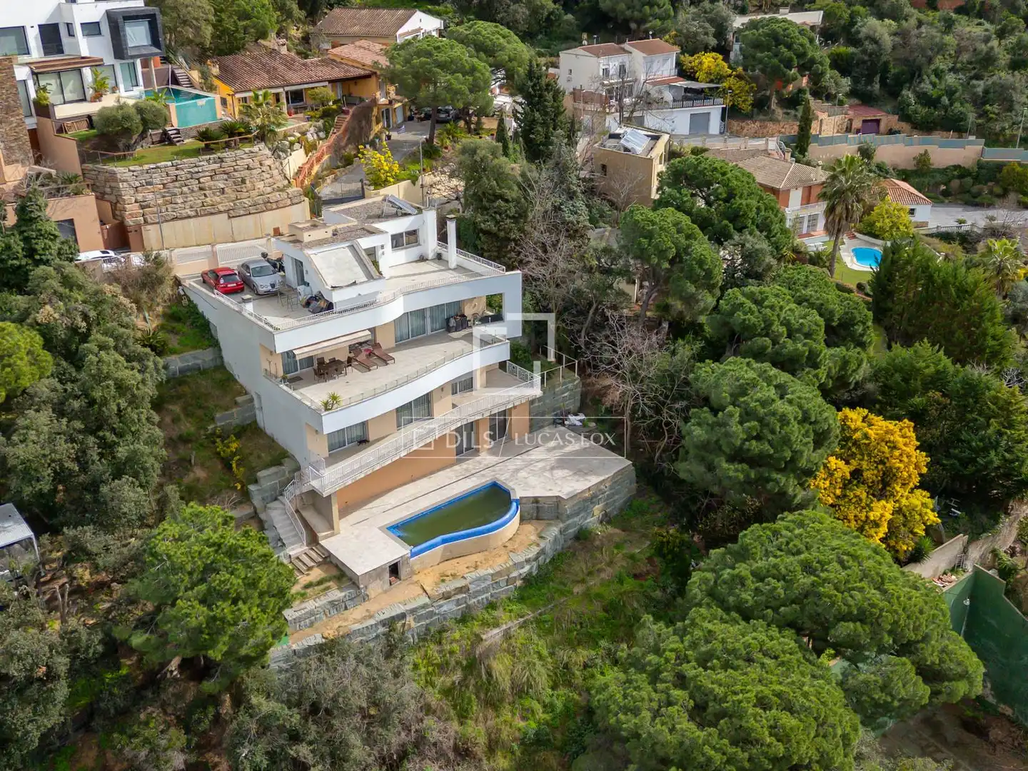 Vista exterior de Casa o xalet en venda en Lloret de Mar amb Aire condicionat, Calefacció i Terrassa