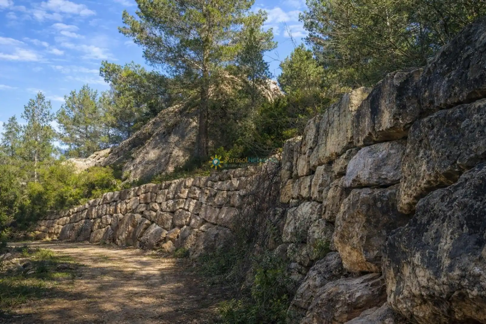 Vista exterior de Finca rústica en venda en Muro de Alcoy amb Jardí privat, Terrassa i Traster