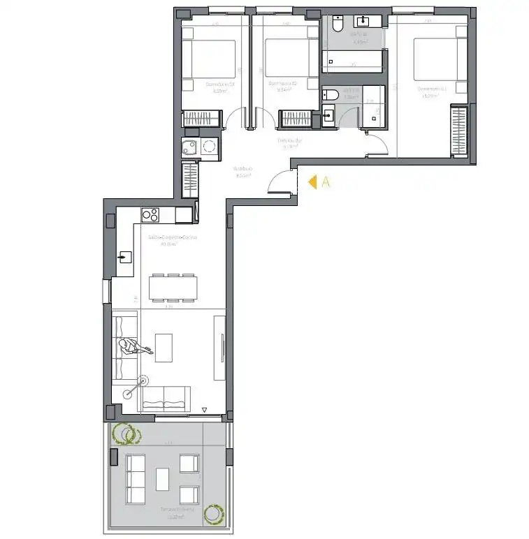 Apartamento con jardín en venta en El Faro de Calaburra - Chaparral, imagen 18