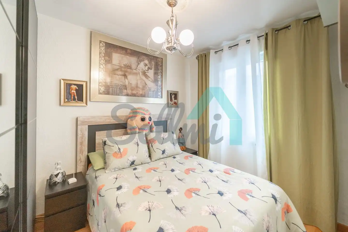 Schlafzimmer von Wohnung zum Verkauf in Mieres (Asturias) mit Heizung, Abstellraum und Möbliert