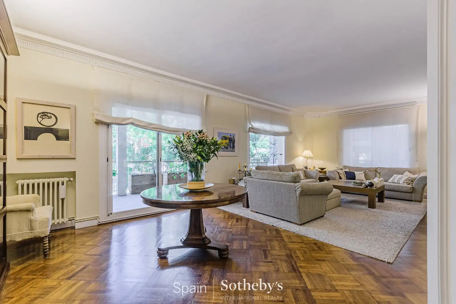 Sala d'estar de Apartament en venda en Barcelona amb Aire condicionat, Calefacció i Terrassa