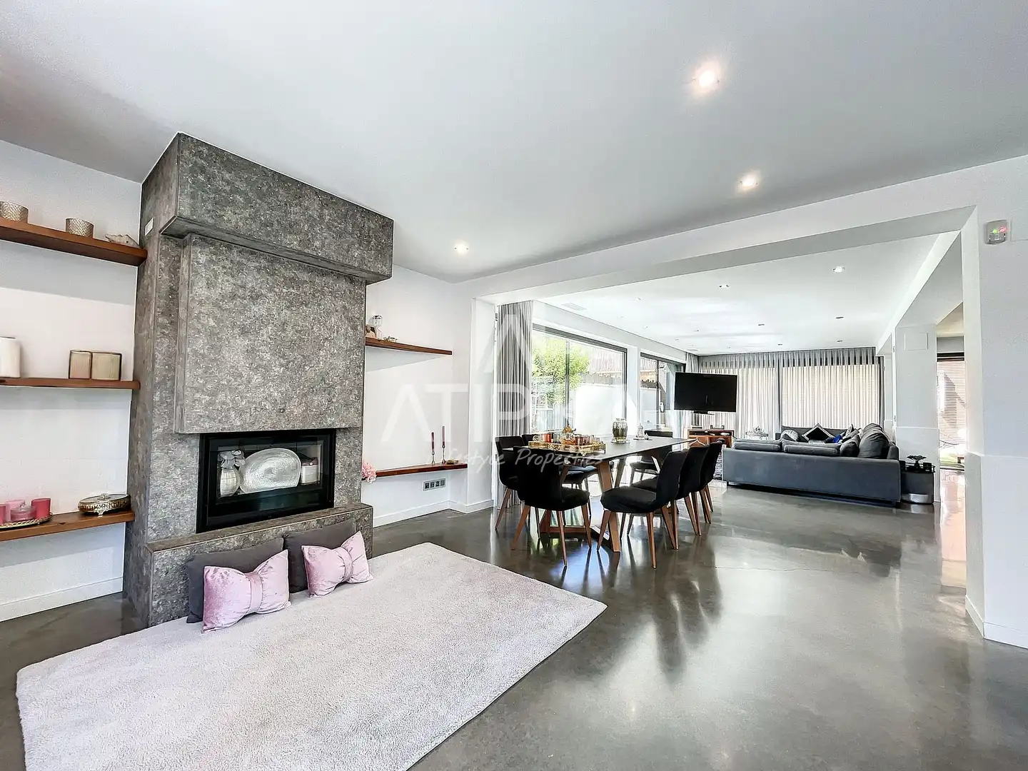 Living room of Houses for rent in Castelldefels  with Heating, Terrace and Swimming Pool