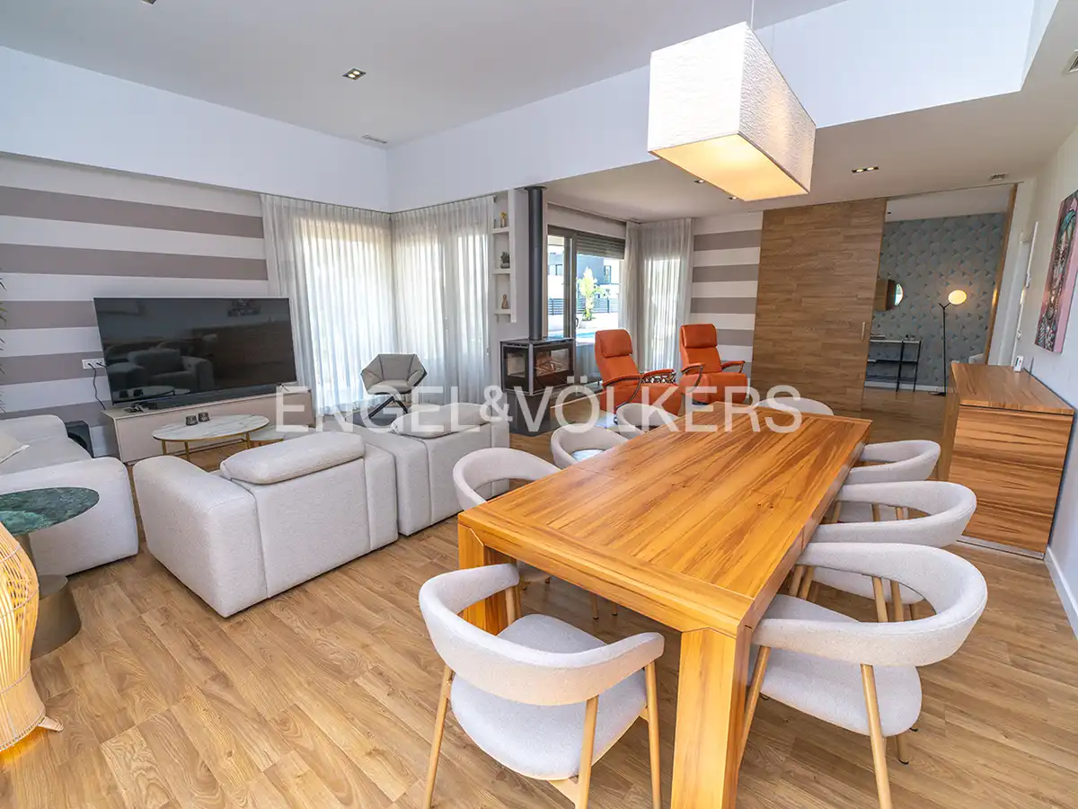 Sala de estar de Casa o chalet en venta en Santa Pola con Aire acondicionado, Calefacción y Jardín privado