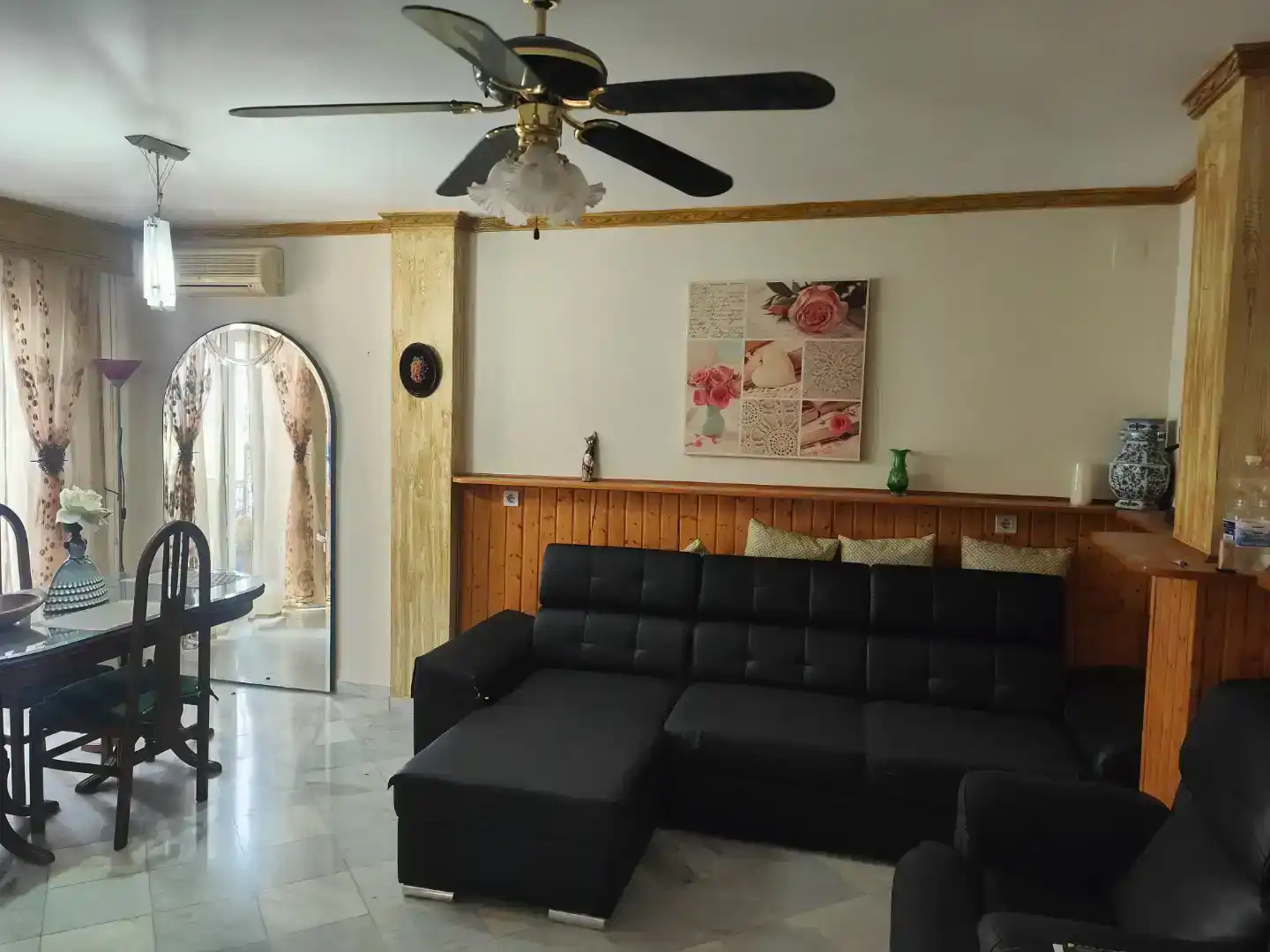 Wohnzimmer von Wohnung zur Miete in Cenes de la Vega mit Klimaanlage und Balkon