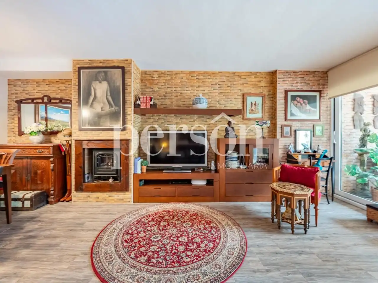 Sala de estar de Casa adosada en venta en Godella con Calefacción, Jardín privado y Terraza