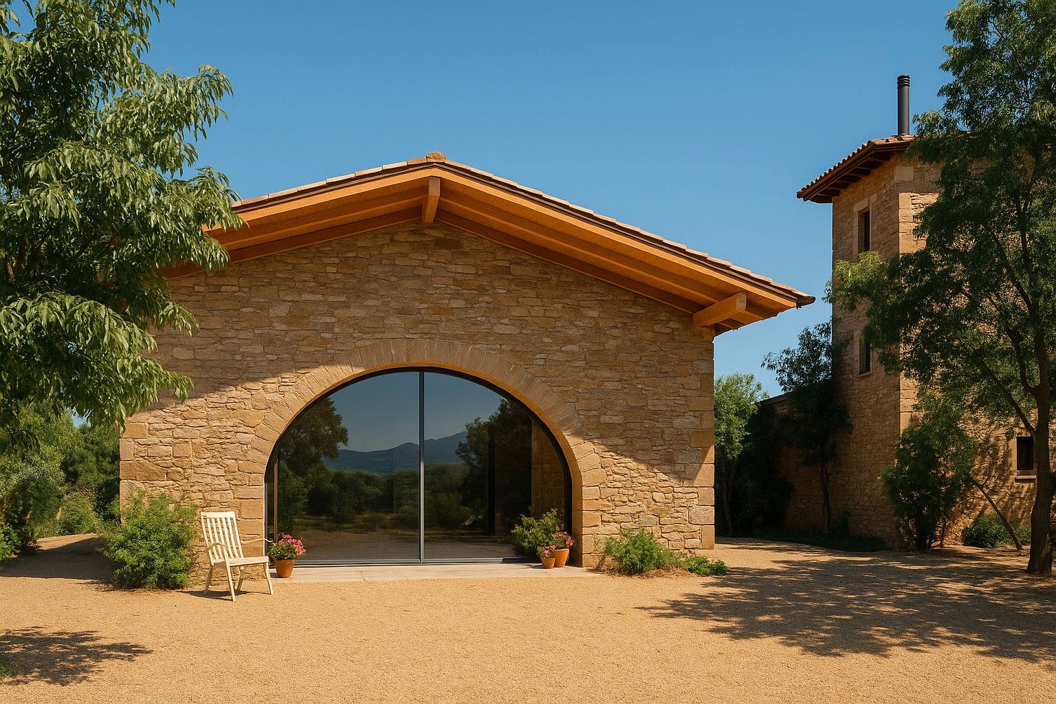 Exterior view of Country house for sale in Castellbell i el Vilar  with Private garden