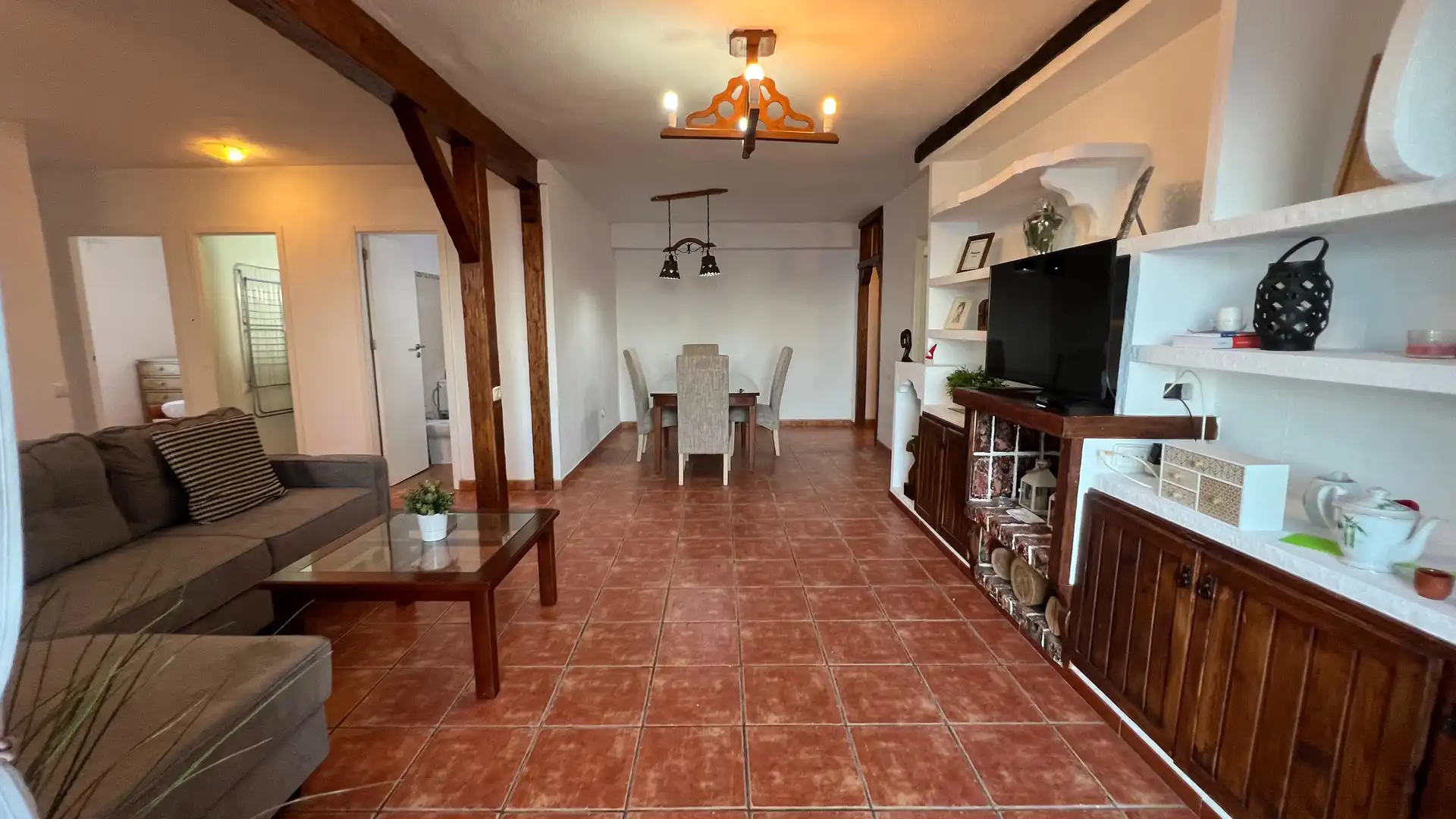 Sala de estar de Piso de alquiler en Santa Cruz de Tenerife con Jardín privado, Terraza y Amueblado