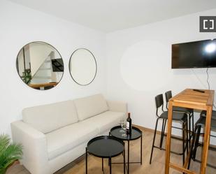 Living room of Flat to rent in  Madrid Capital  with Air Conditioner, Heating and Furnished