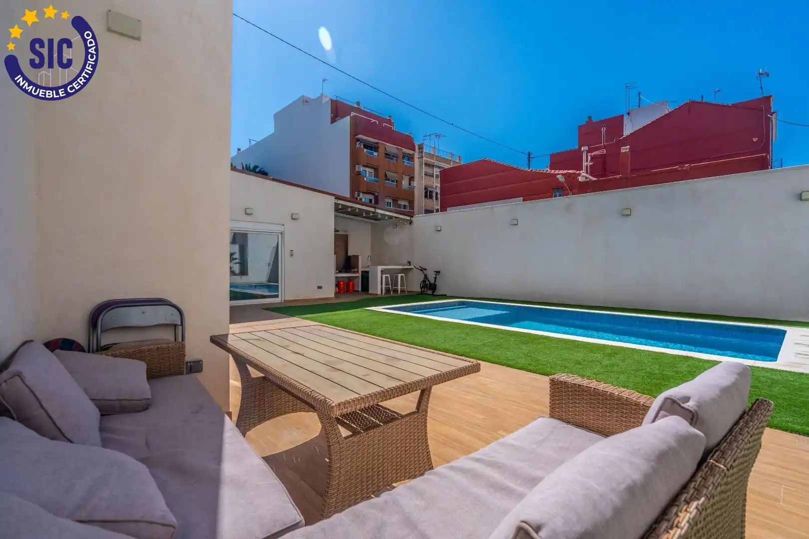 Terrasse von Haus oder Chalet zum Verkauf in Valencia mit Privatgarten, Terrasse und Schwimmbad