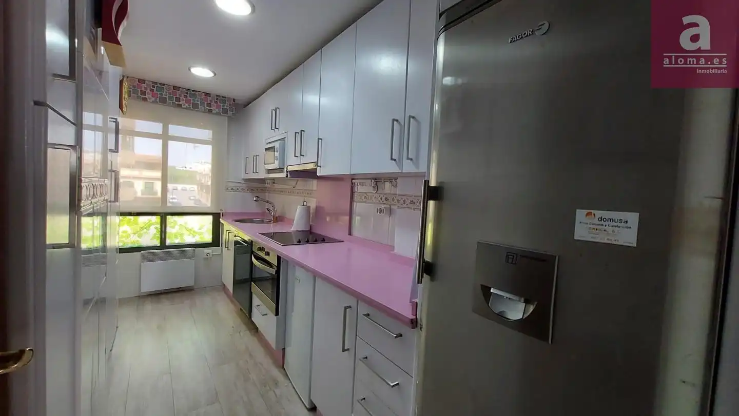 Kitchen of Flat for rent in Cáceres  with Heating, Terrace and Furnished