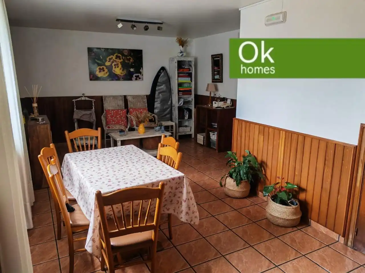 Menjador de Casa adosada en venda en Oza dos Ríos amb Calefacció, Jardí privat i Terrassa