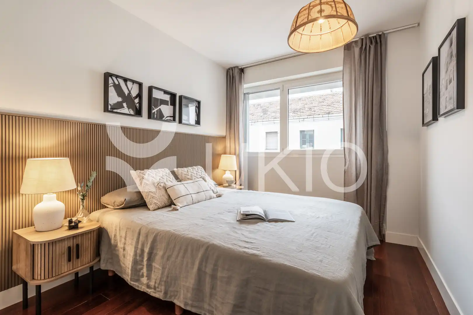 Habitación de Apartamento de alquiler en Madrid con Aire acondicionado, Calefacción y Parquet