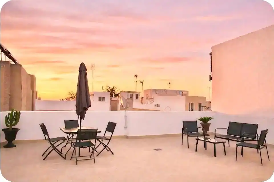Terrace of Houses for rent in San Javier  with Air Conditioner, Furnished and Washing machine