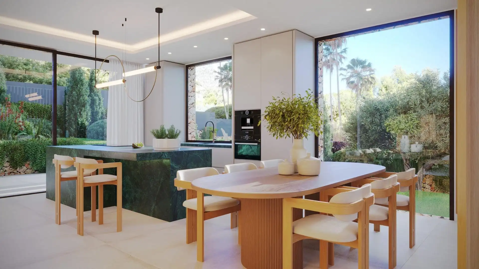 Menjador de Casa o xalet en venda en Jávea / Xàbia amb Aire condicionat, Jardí privat i Terrassa