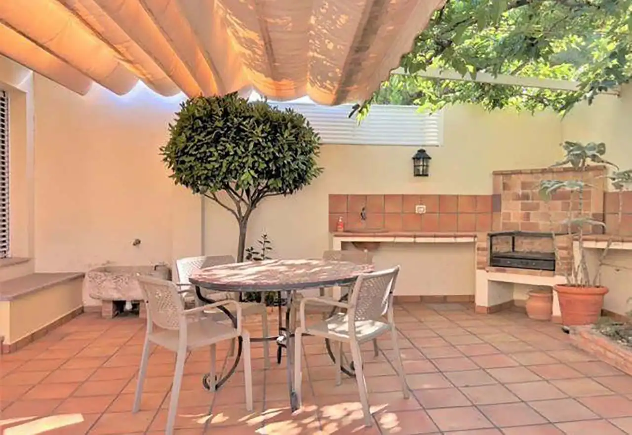 Terraza de Casa o chalet de alquiler en Benicasim / Benicàssim con Aire acondicionado, Calefacción y Jardín privado