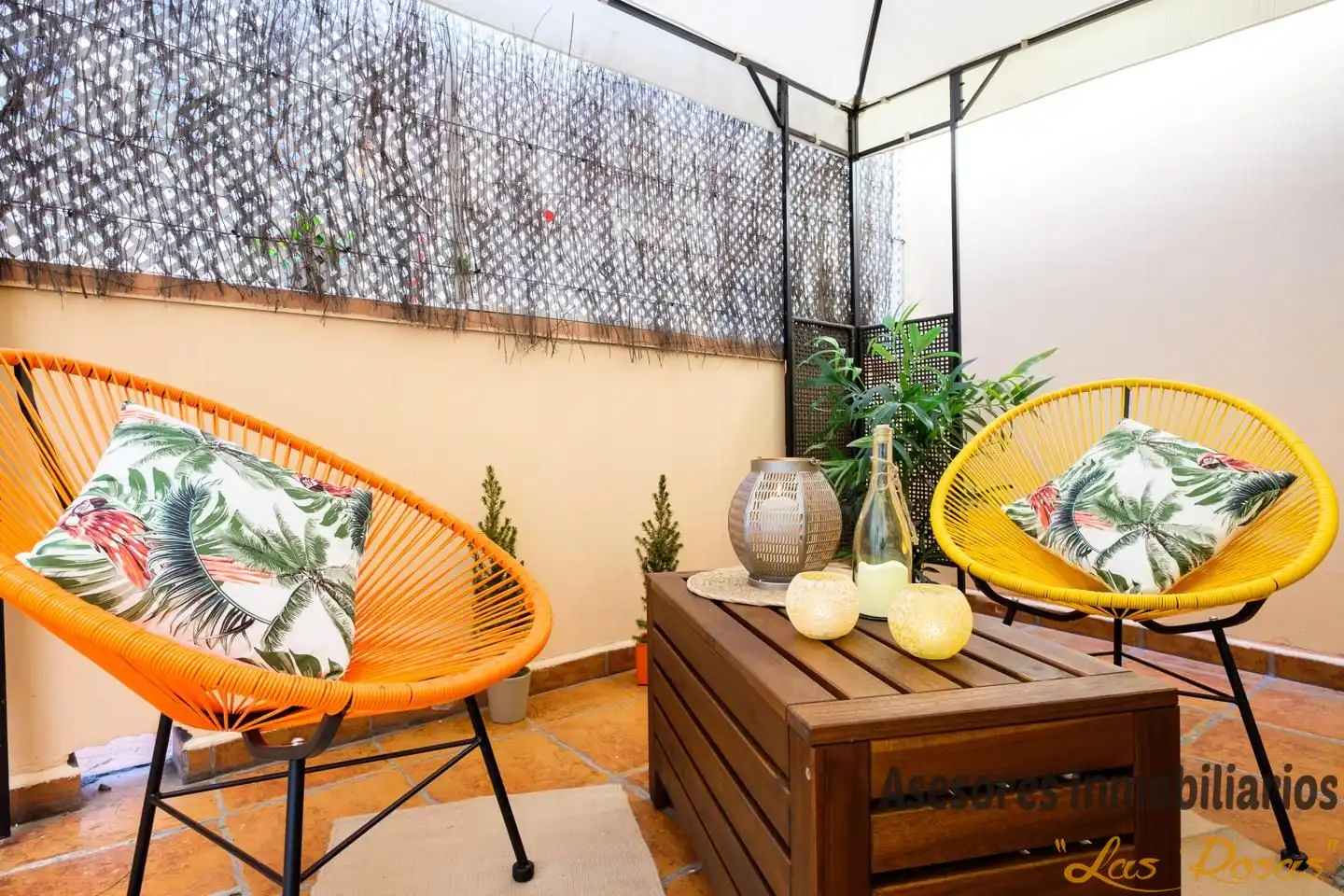Terrasse von Wohnung zur Miete in Madrid mit Klimaanlage und Möbliert