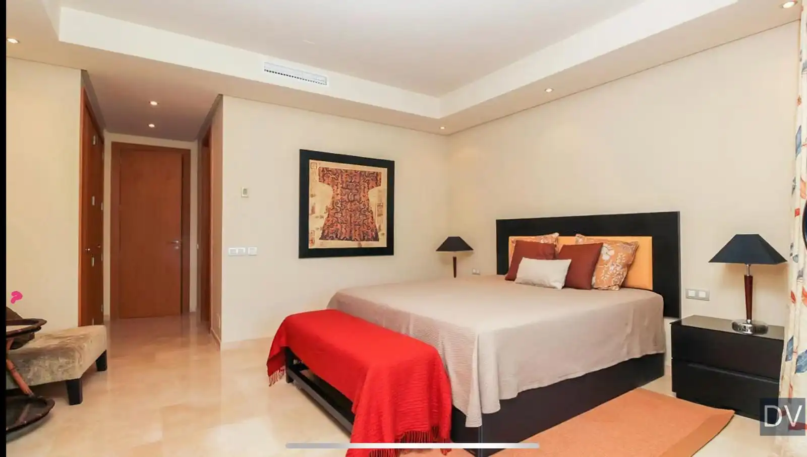 Dormitori de Casa o xalet de lloguer en Marbella amb Aire condicionat, Jardí privat i Piscina