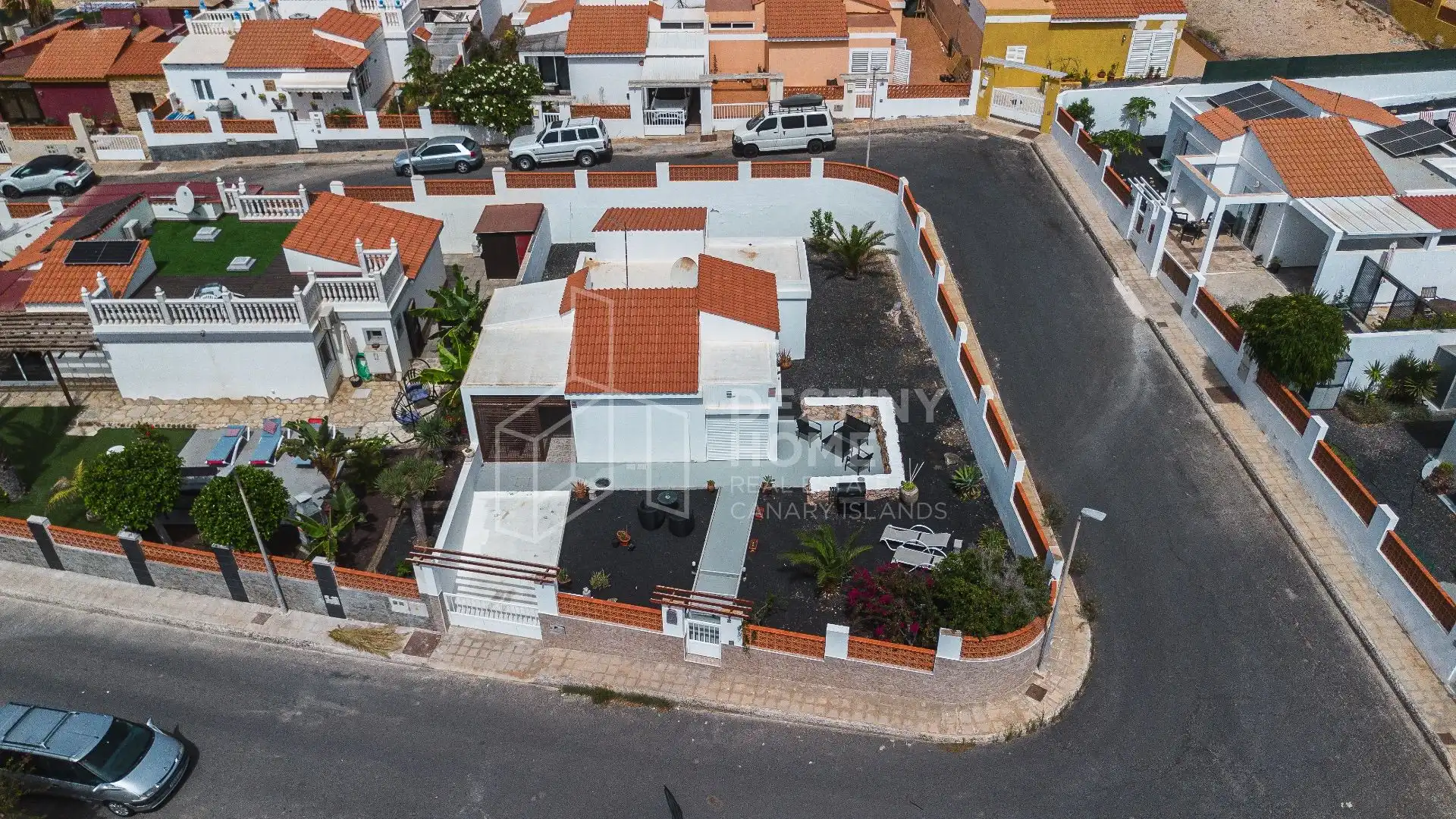 Vista exterior de Casa o xalet en venda en La Oliva amb Jardí privat, Terrassa i Traster