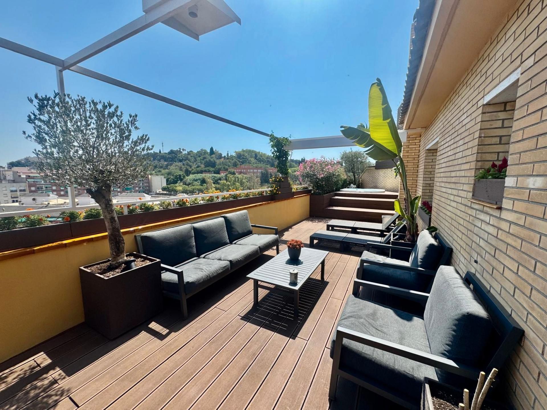 Terrace of Flat for sale in  Barcelona Capital  with Air Conditioner, Heating and Parquet flooring