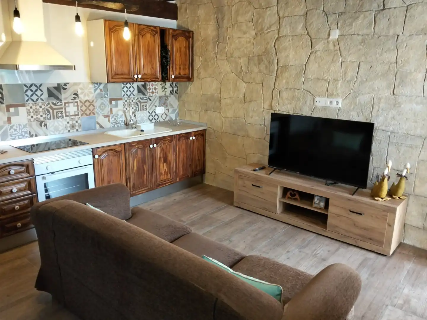 Living room of Houses for rent in Fasnia  with Terrace, Furnished and Oven