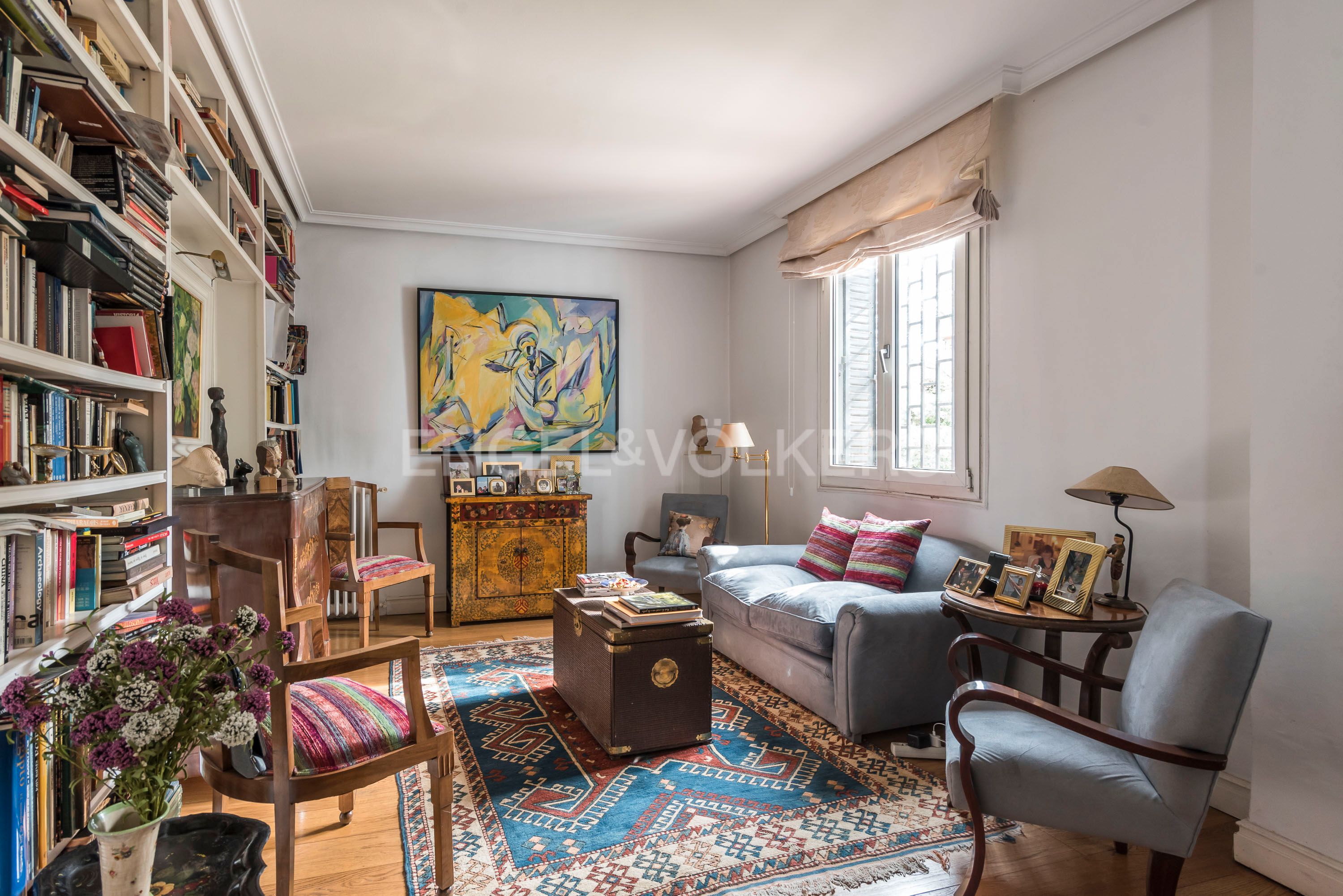 Living room of House or chalet for sale in  Madrid Capital  with Private garden, Storage room and Swimming Pool