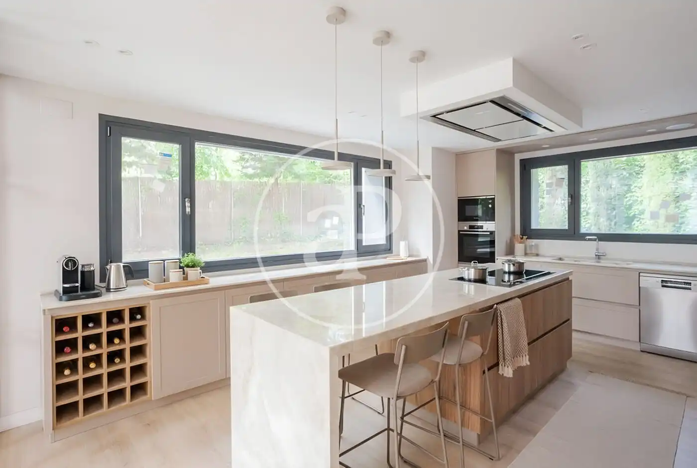 Cocina de Casa o chalet en venta en Pozuelo de Alarcón con Aire acondicionado, Calefacción y Jardín privado