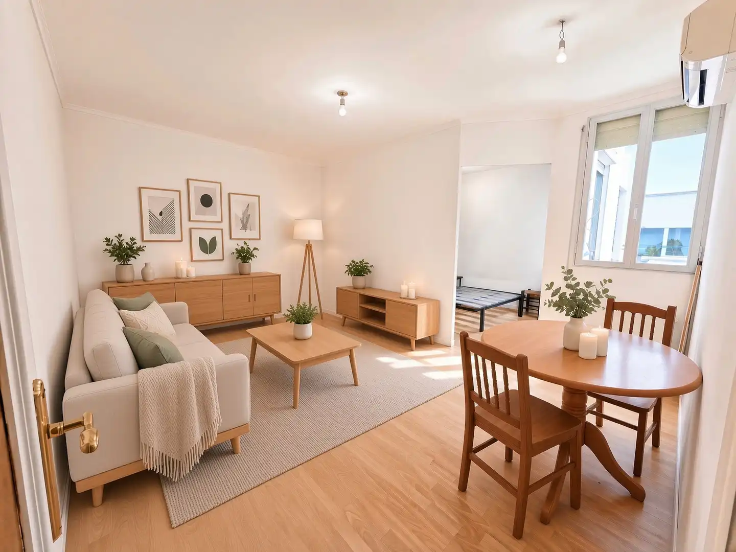 Living room of Flat for sale in Madrid  with Air Conditioner, Heating and Washing machine