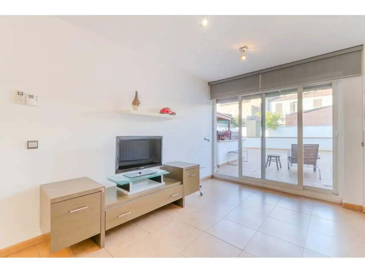 Sala de estar de Piso en venta en Cassà de la Selva con Aire acondicionado, Calefacción y Terraza