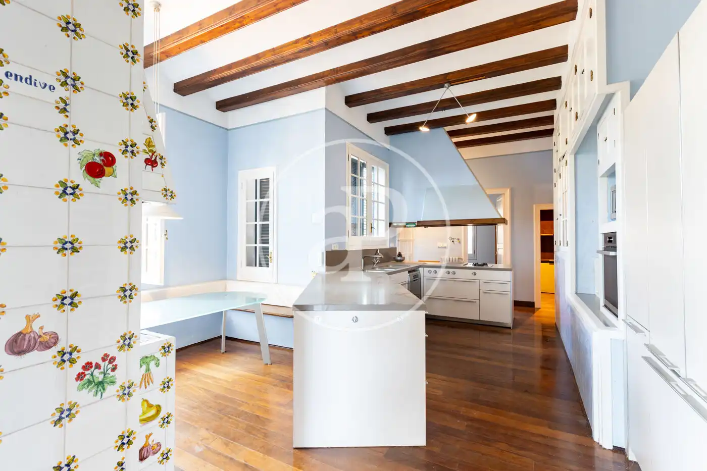 Cocina de Casa o chalet en venta en Sant Cugat del Vallès con Calefacción, Jardín privado y Terraza