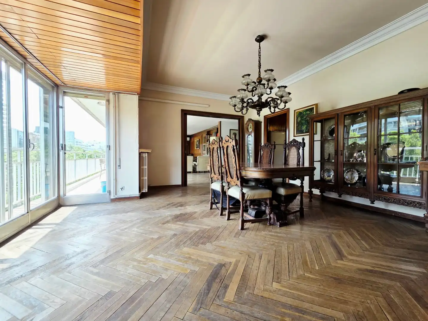 Dining room of Flat for sale in Barcelona  with Air Conditioner, Heating and Parquet flooring