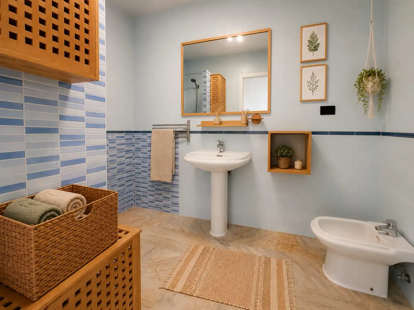 Bathroom of Houses for sale in Islantilla  with Private garden, Parquet flooring and Terrace