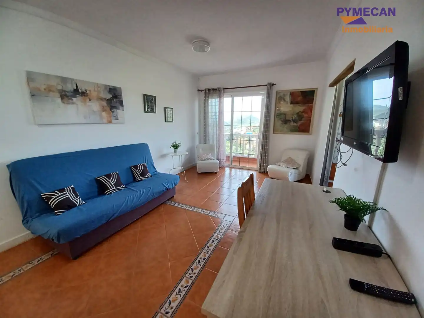 Sala d'estar de Apartament de lloguer en Tegueste amb Balcó