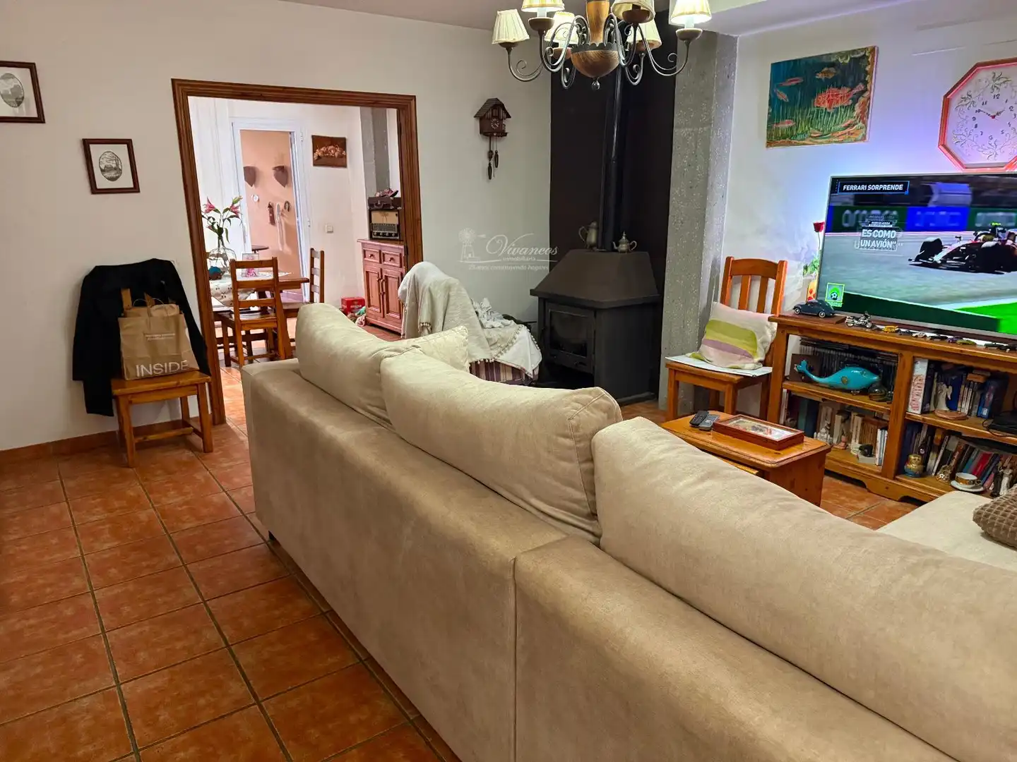 Sala de estar de Casa adosada en venta en Inca con Terraza y Piscina